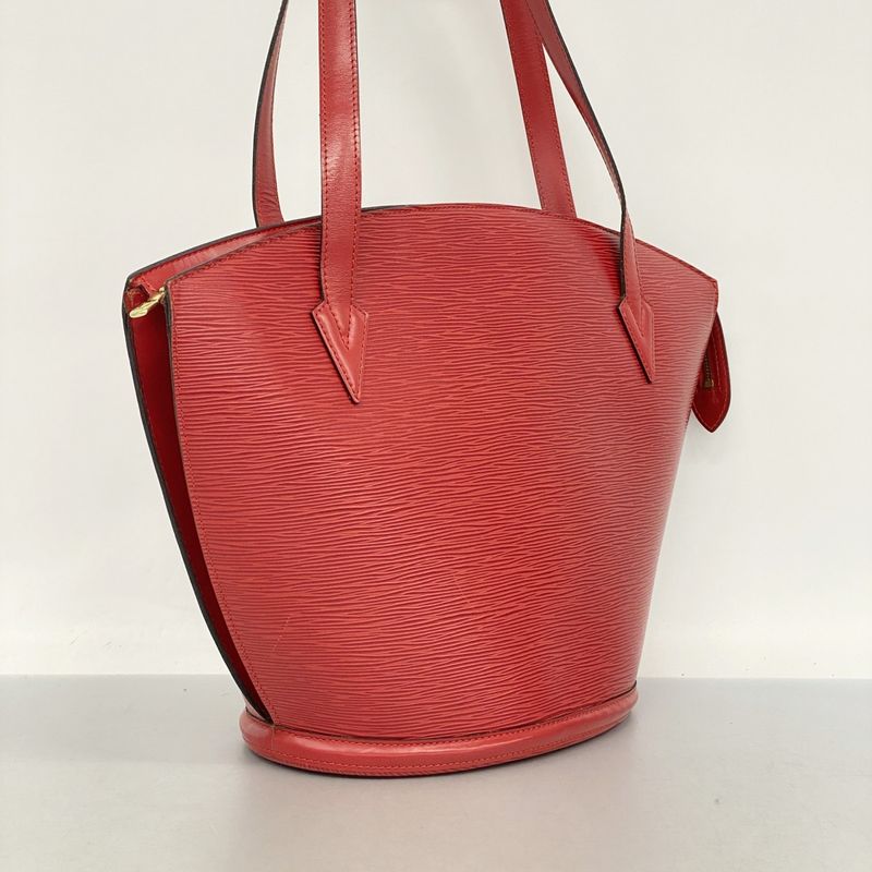 Louis Vuitton Shoulder Bag Epi Saint Jacques Shopping M52267 Castilian Red Women