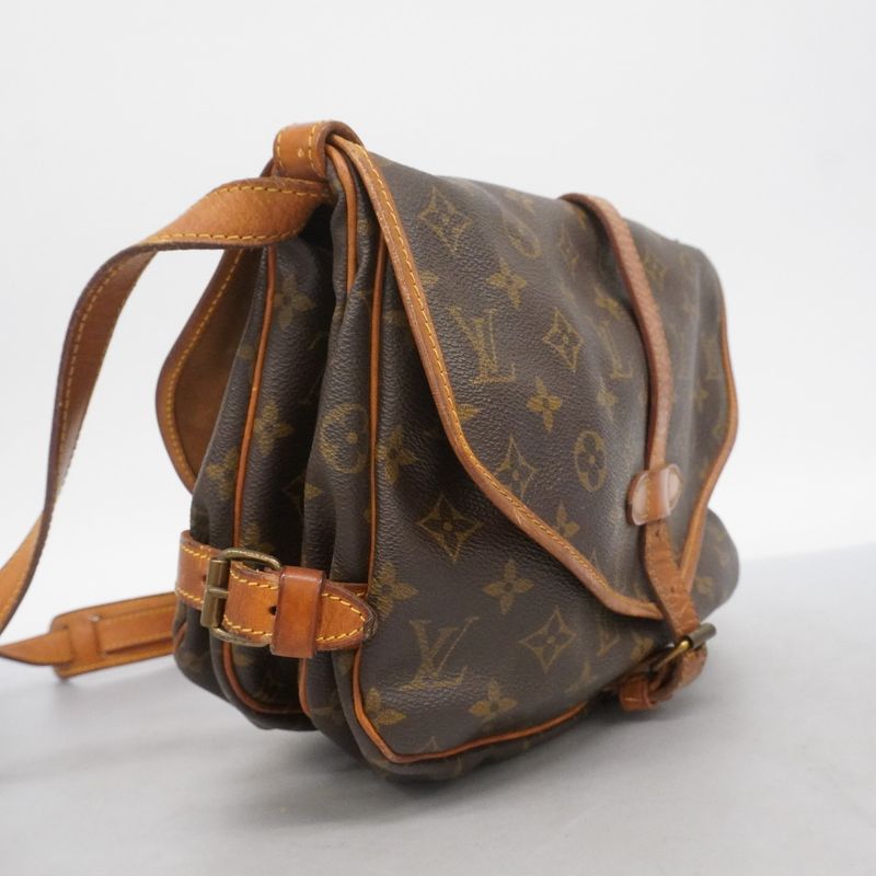 Louis Vuitton Shoulder Bag Monogram Saumur 30 M42256 Brown Ladies