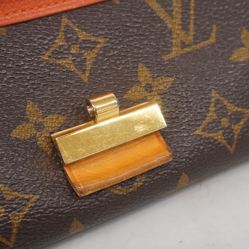 Louis Vuitton Long Wallet Monogram Portefeuille Elysee M60671 Brown Cles