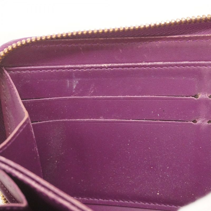 Louis Vuitton Vernis Zippy Wallet M90140 Amethyst Women's Long Wallet