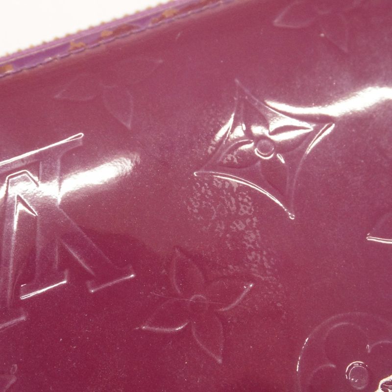 Louis Vuitton Vernis Zippy Wallet M90140 Amethyst Women's Long Wallet