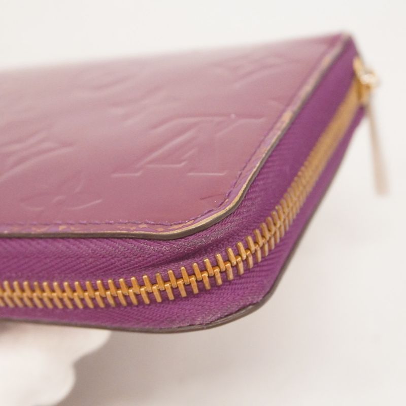 Louis Vuitton Vernis Zippy Wallet M90140 Amethyst Women's Long Wallet