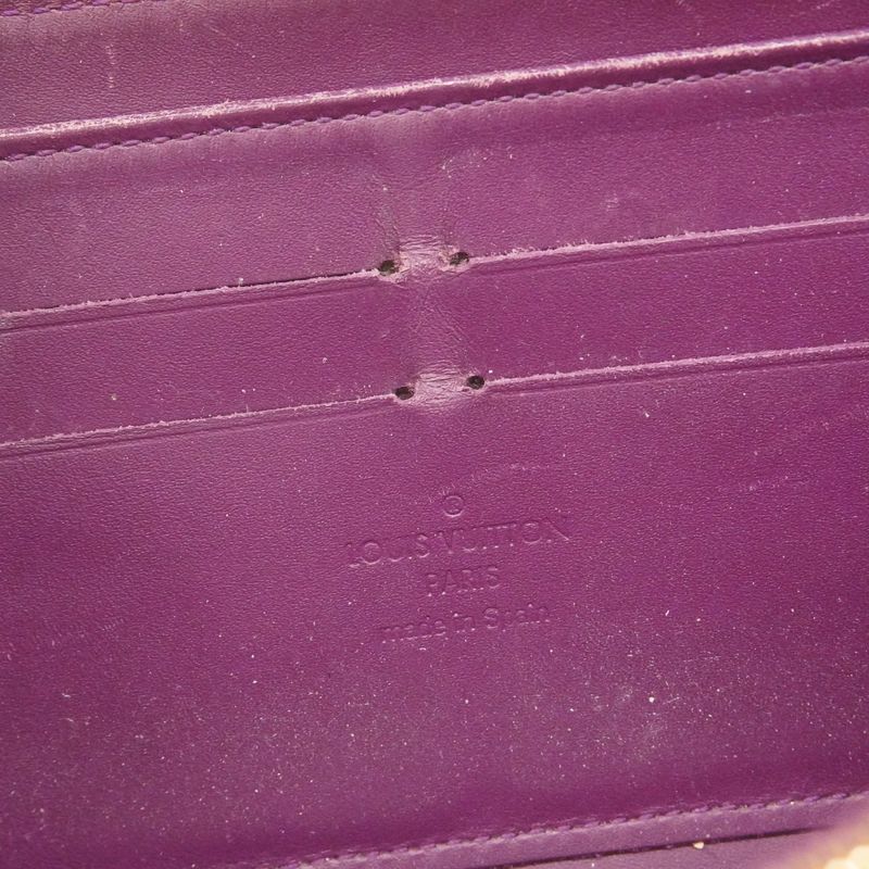 Louis Vuitton Vernis Zippy Wallet M90140 Amethyst Women's Long Wallet
