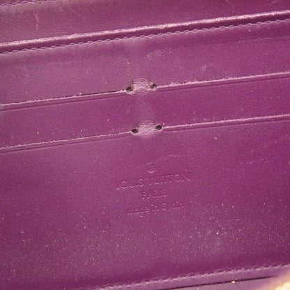 Louis Vuitton Vernis Zippy Wallet M90140 Amethyst Women's Long Wallet