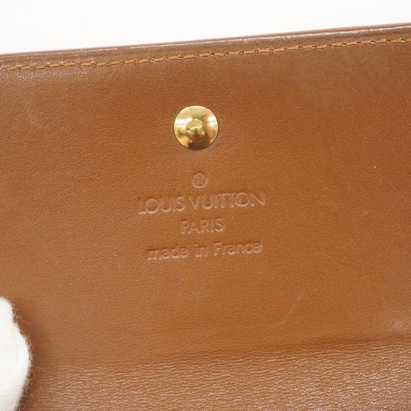 Louis Vuitton Trifold Wallet Vernis Porte Monnaie Vie Carte Cles Di M91170