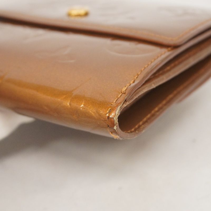 Louis Vuitton Trifold Wallet Vernis Porte Monnaie Vie Carte Cles Di M91170