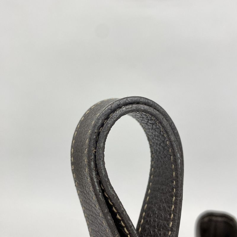 Gucci Tote Bag GG Crystal 238696 Coated Canvas Brown Chien Pan Gold Hardware