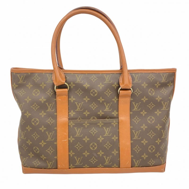 Louis Vuitton Tote Bag Monogram Sac Weekend PM M42425 Brown Men's