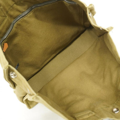 Hermes Tote Bag Fourre Tout MM Canvas Khaki Navy Silver Hardware Men Women