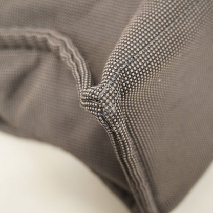 Hermes Tote Bag Her Line MM Canvas Gray Silver Hardware Men Women Unisex