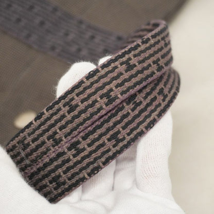 Hermes Tote Bag Her Line MM Canvas Gray Silver Hardware Men Women Unisex