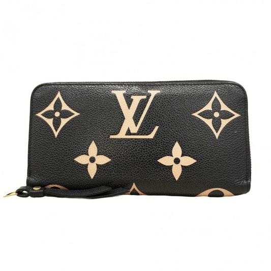 Louis Vuitton Long Wallet Monogram/empreinte Bicolor Zippy Wallet M80481 Black