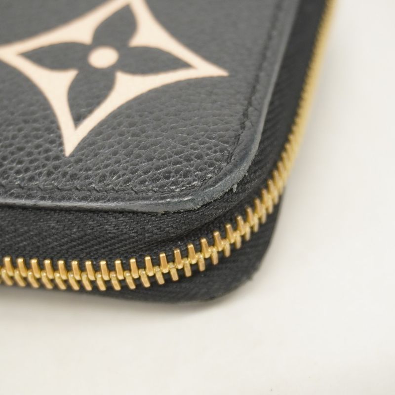 Louis Vuitton Long Wallet Monogram/empreinte Bicolor Zippy Wallet M80481 Black