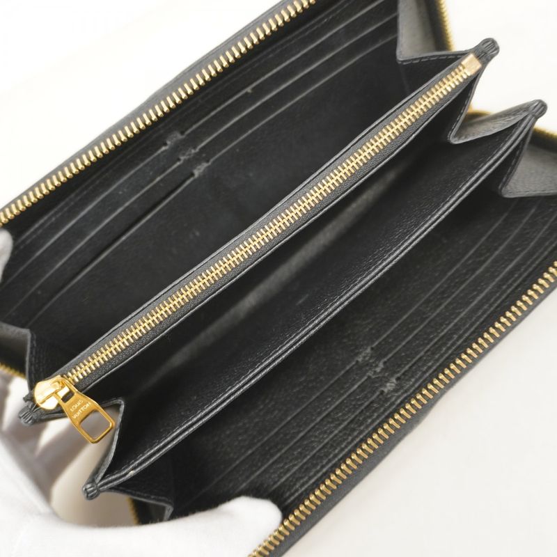 Louis Vuitton Long Wallet Monogram/empreinte Bicolor Zippy Wallet M80481 Black