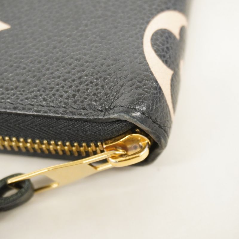 Louis Vuitton Long Wallet Monogram/empreinte Bicolor Zippy Wallet M80481 Black