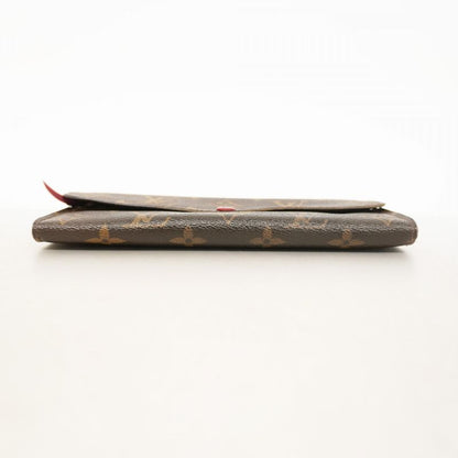 Louis Vuitton Long Wallet Monogram Portefeuille Emily M60136 Brown Rouge Women's
