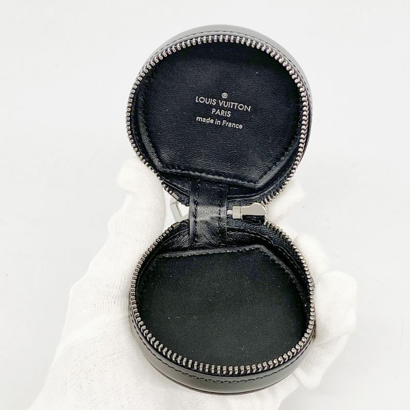 Louis Vuitton Earphone Case Monogram Eclipse Etui Earphones Gi0496 Black Men's