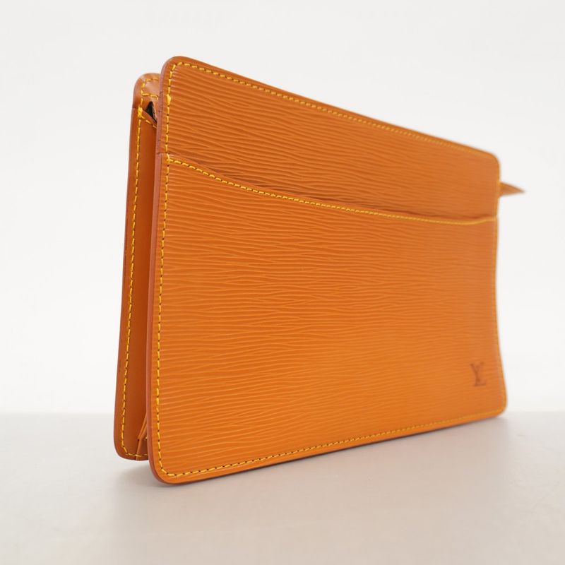 Louis Vuitton Epi Pochette Homme M52528 Zipangu Gold Men's Clutch Bag