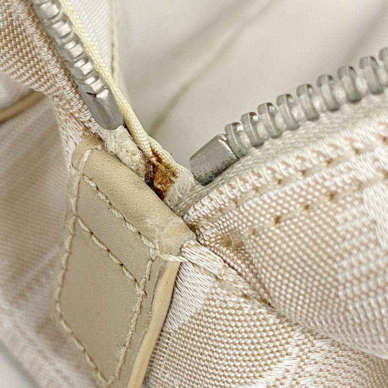 Chanel Handbag New Travel Nylon Beige Silver Hardware Women