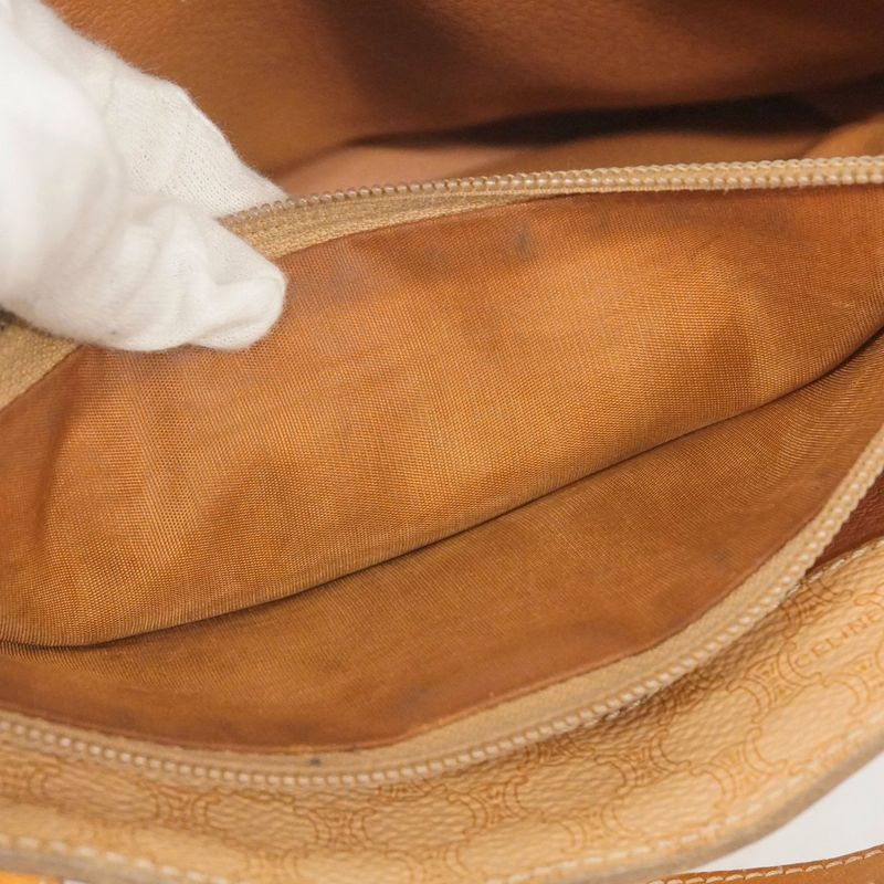 Celine Tote Bag Macadam PVC Beige Gold Hardware Women