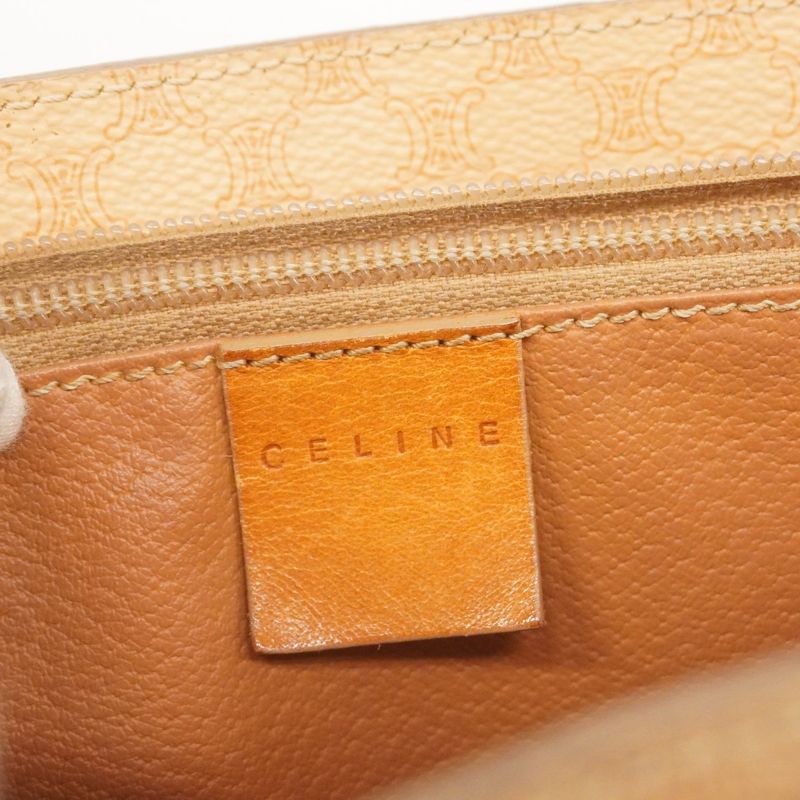 Celine Tote Bag Macadam PVC Beige Gold Hardware Women