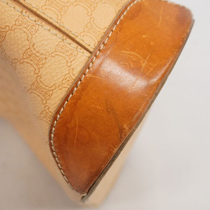 Celine Tote Bag Macadam PVC Beige Gold Hardware Women