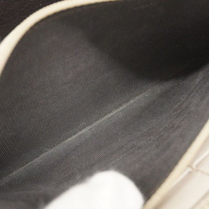 Guccissima 112724 Leather Ivory Chien Pan Gold Hardware Women's Long Wallet