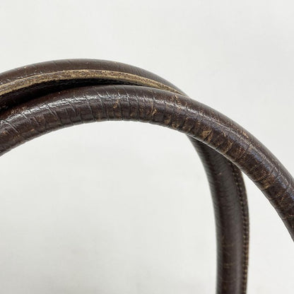 Gucci Tote Bag GG Supreme 114288 PVC Brown Silver Hardware Women's