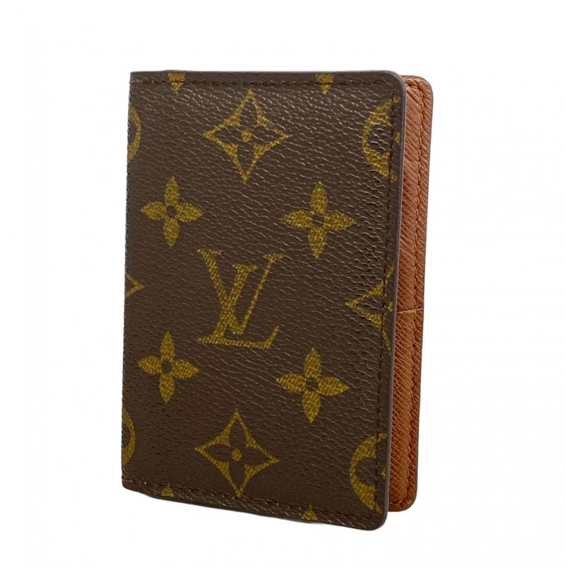 Louis Vuitton Card Case Monogram Organizer De Poche M61732 Brown Men Women
