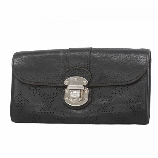 Louis Vuitton Mahina Portefeuille Iris Long Wallet M58163 Noir Black Women