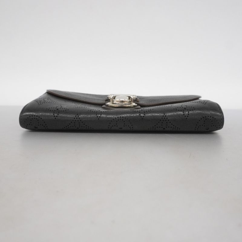 Louis Vuitton Mahina Portefeuille Iris Long Wallet M58163 Noir Black Women