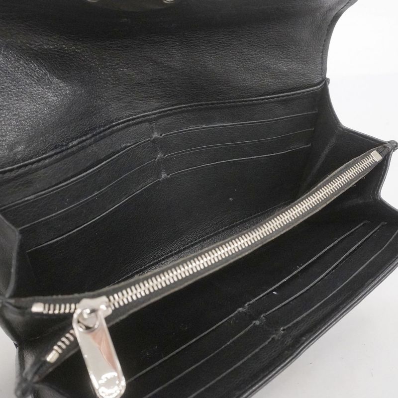 Louis Vuitton Mahina Portefeuille Iris Long Wallet M58163 Noir Black Women