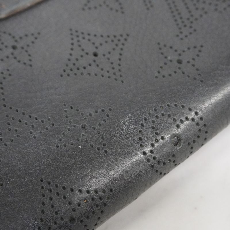 Louis Vuitton Mahina Portefeuille Iris Long Wallet M58163 Noir Black Women