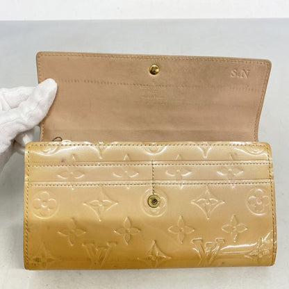 Louis Vuitton Vernis Portefeuille Sarah M91522 Rose Florentine Ladies Long