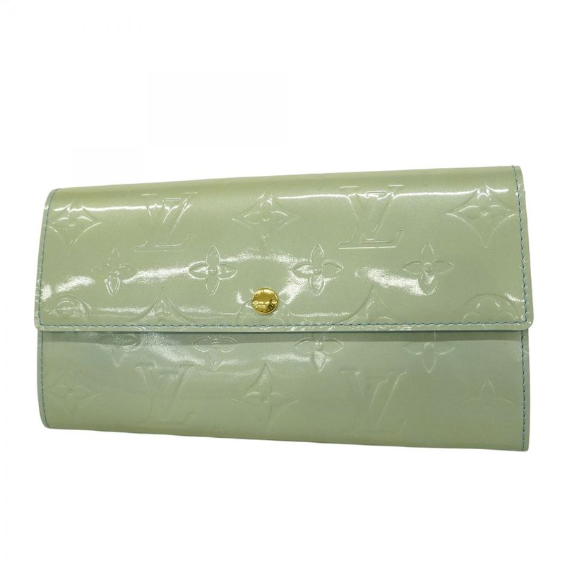 Louis Vuitton Vernis Pochette Porte Monet Cles Di M91235 Lavande Women's Long