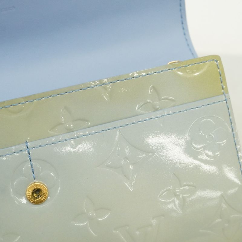 Louis Vuitton Vernis Pochette Porte Monet Cles Di M91235 Lavande Women's Long