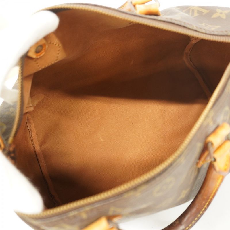 Louis Vuitton Handbag Monogram Speedy 30 M41108 Brown Ladies