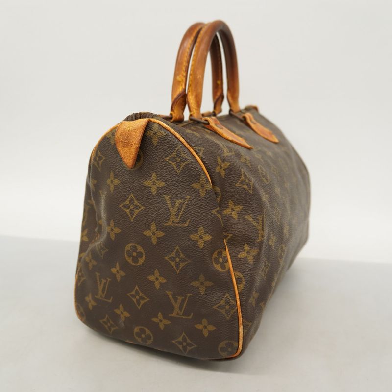 Louis Vuitton Handbag Monogram Speedy 30 M41108 Brown Ladies