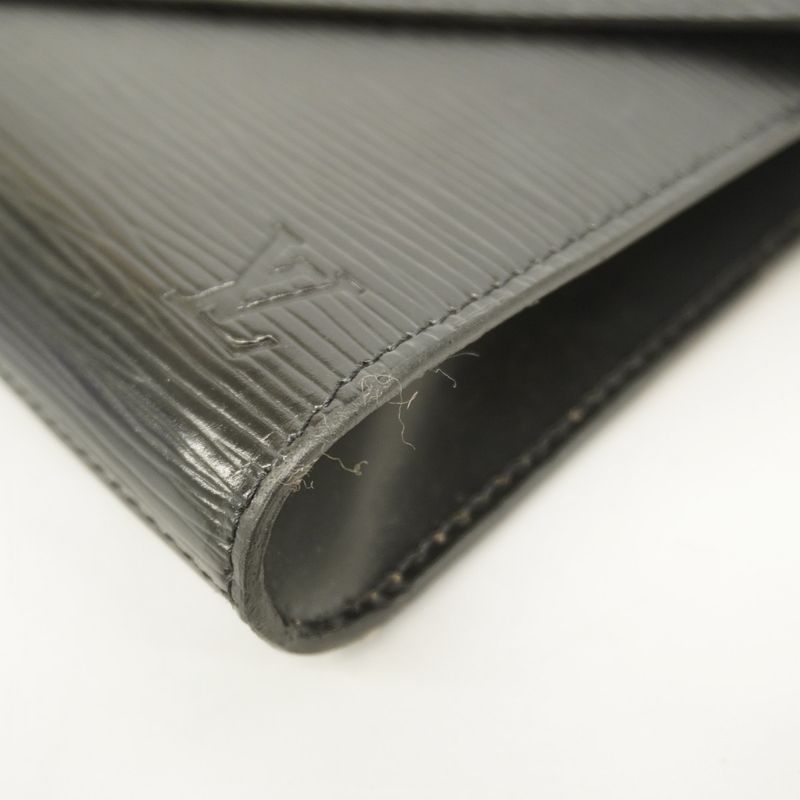 Louis Vuitton Epi Art Deco Clutch Bag M52632 Noir Black Women