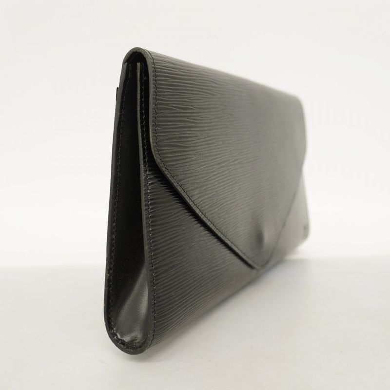 Louis Vuitton Epi Art Deco Clutch Bag M52632 Noir Black Women