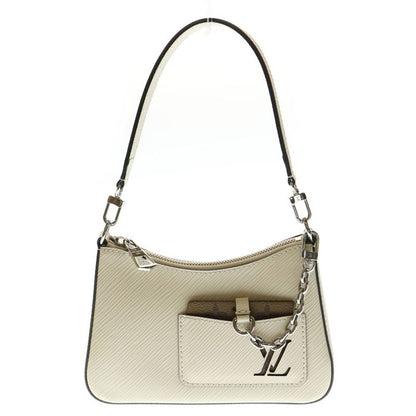 Louis Vuitton Marel Epi Leather Monogram Chain 2WAY Hand Shoulder Bag Silver