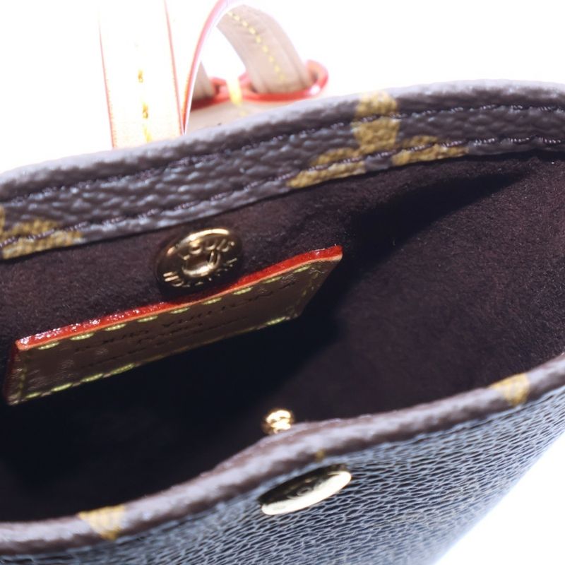 Louis Vuitton Sunglasses Pouch Monogram PVC Leather Neck Pouch Gold Hardware