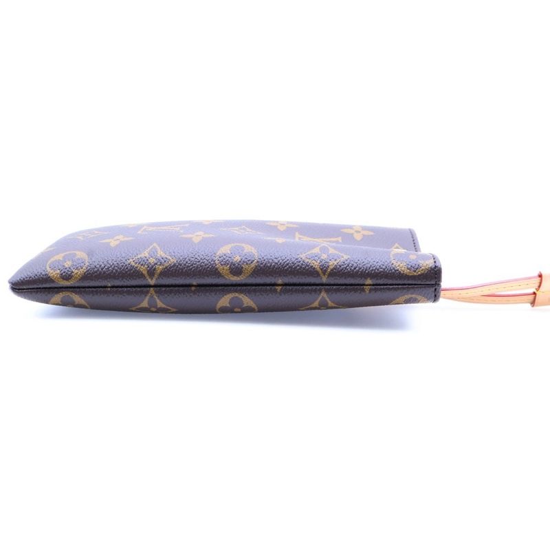 Louis Vuitton Sunglasses Pouch Monogram PVC Leather Neck Pouch Gold Hardware