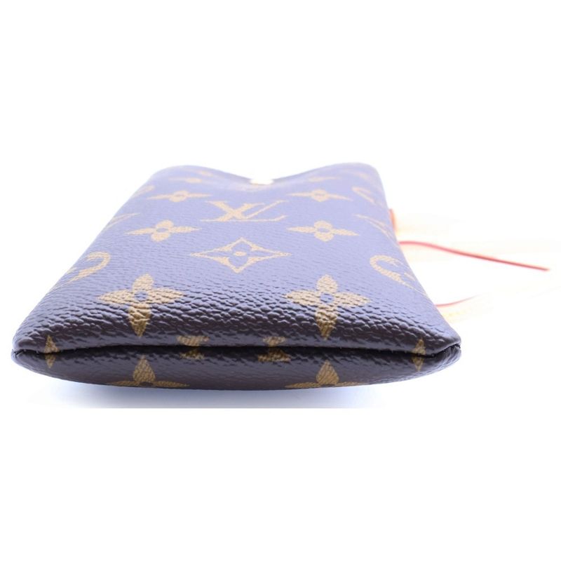 Louis Vuitton Sunglasses Pouch Monogram PVC Leather Neck Pouch Gold Hardware