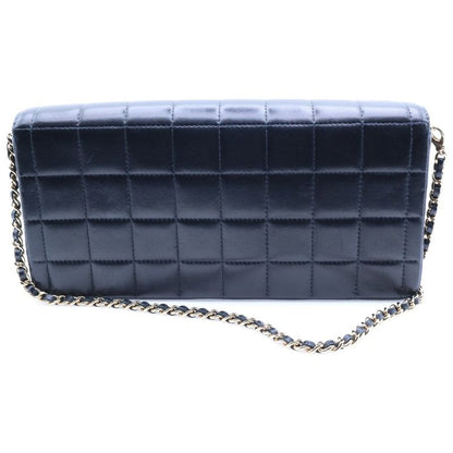 Chanel Choco Bar Coco Mark Turnlock Lambskin Leather Chain Shoulder Bag Gold