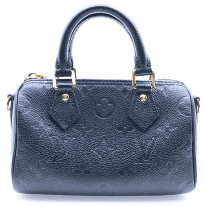 Louis Vuitton Monogram Empreinte Nano Speedy Noir Black 2WAY Leather Handbag