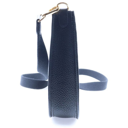 Hermes Evelyn TPM Taurillon Clemence Noir Black Perforated Leather H Logo