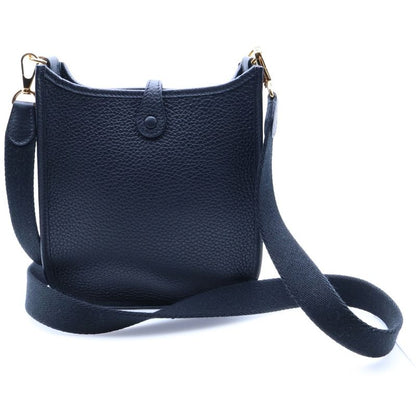 Hermes Evelyn TPM Taurillon Clemence Noir Black Perforated Leather H Logo