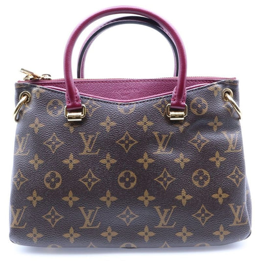 Louis Vuitton Pallas BB Monogram PVC Leather 2WAY Hand Shoulder Bag Gold