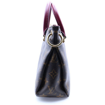 Louis Vuitton Pallas BB Monogram PVC Leather 2WAY Hand Shoulder Bag Gold